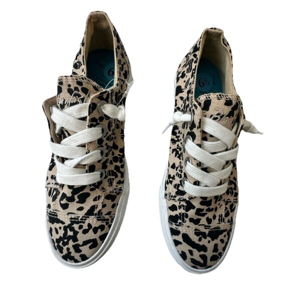 NWOT Blowfish Fashion Sneakers Slip Ons. Leopard Animal Print. Canvas. Sz 6.5 - Picture 2 of 6